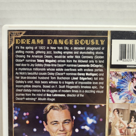 🎬The Great Gatsby (DVD) Leonardo DiCaprio - Picture 4 of 5